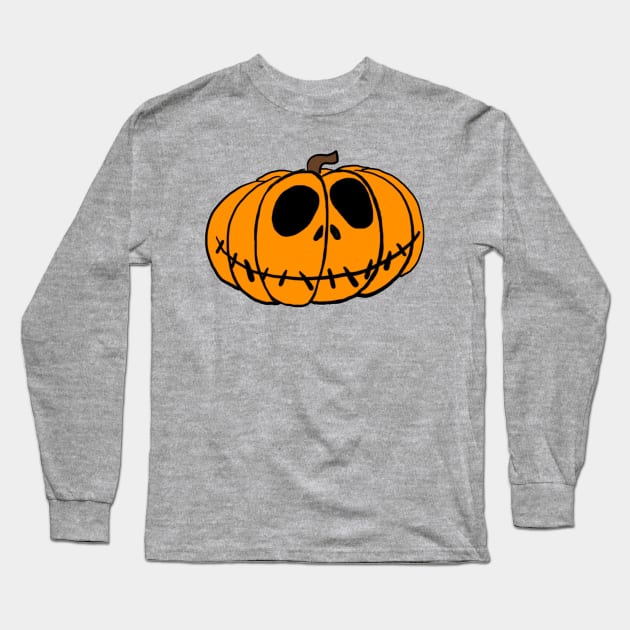 Jack-o’-lantern Long Sleeve T-Shirt by bowtie_fighter